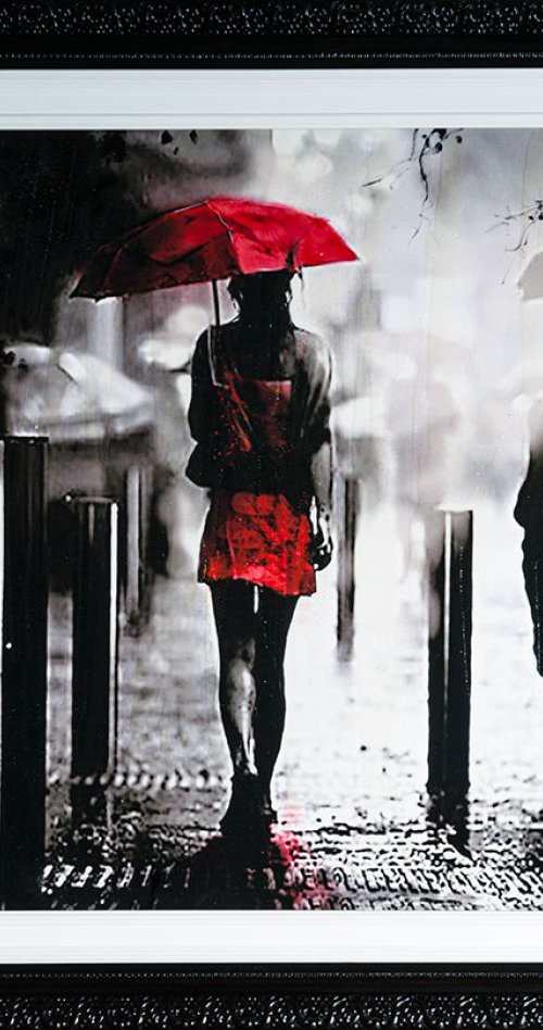 'Walking in the rain' by Ewa Czarniecka