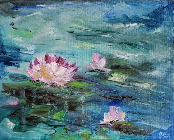 "Without You" - Botanical - Waterlily