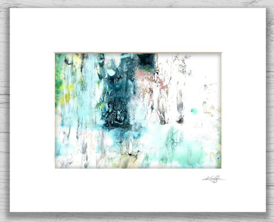 Abstract Dreams 36 - Mixed Media Abstract Painting in mat by Kathy Morton Stanion