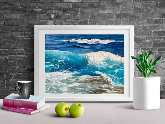 Sea breath, 40 x 30, oil on canvas