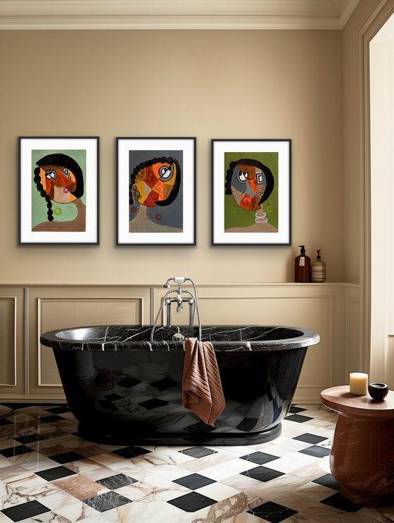 Selfie 11,12,13 (Triptych)