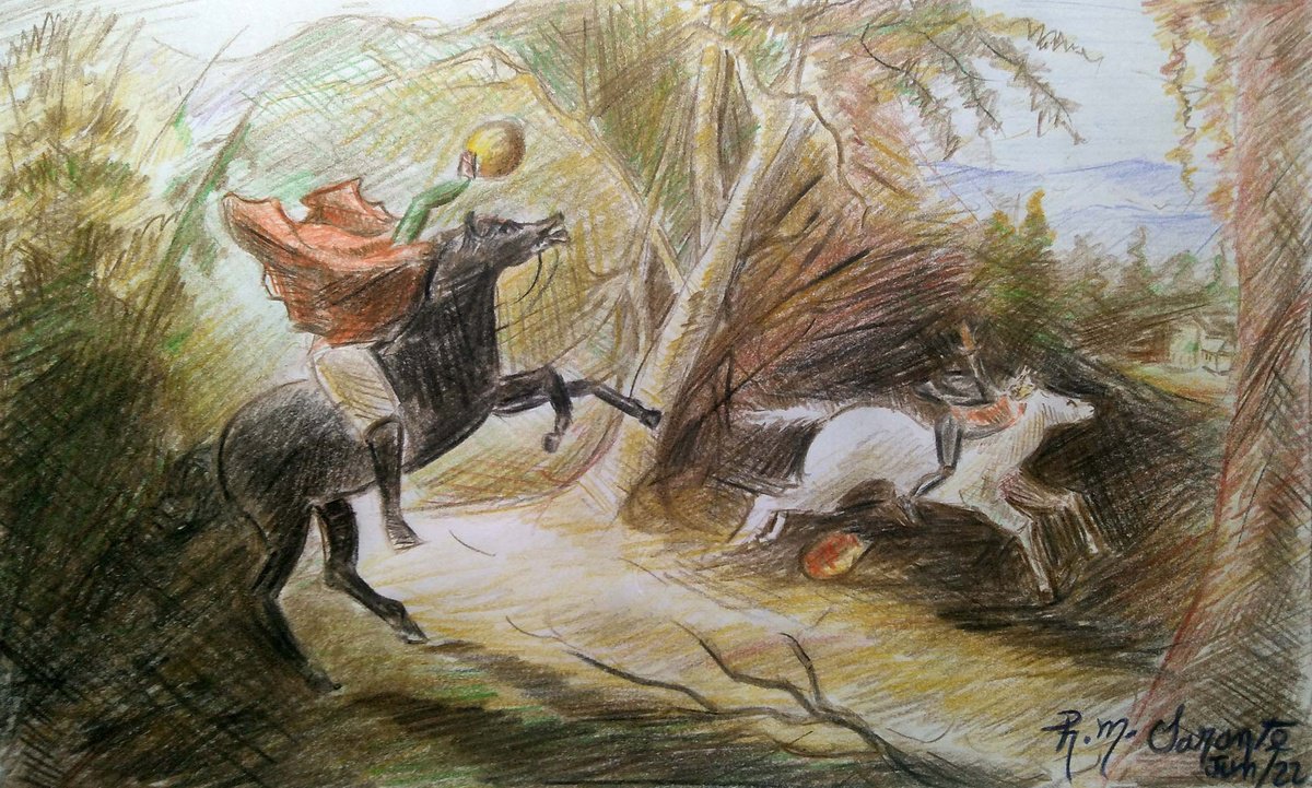 The Headless Horseman, interpretation of John Quidor?s painting. by Raul M. Sarante