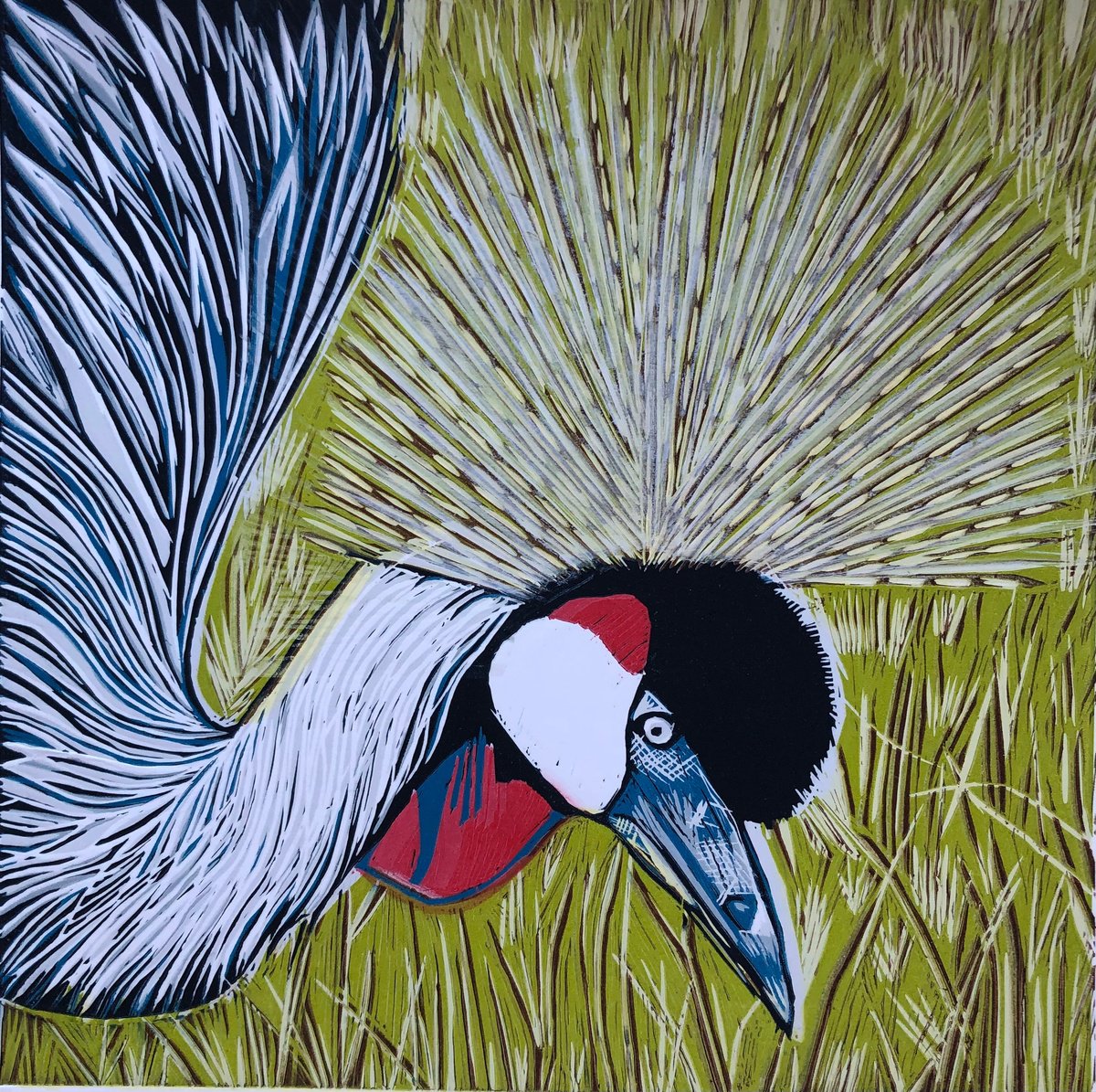 Crowned Crane by Marian Carter
