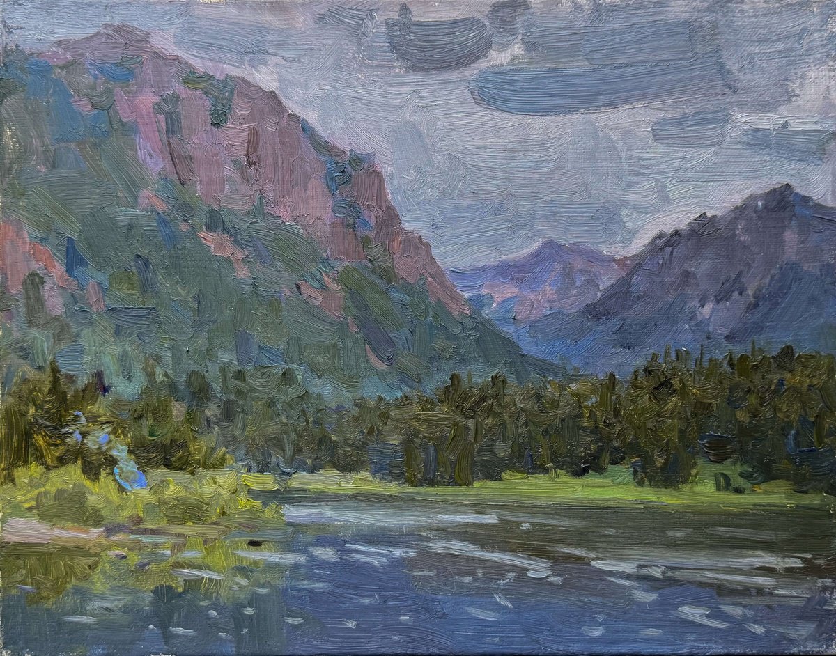 Cloudy Day In Montana By Nataliia Nosyk, 15 X 12, Artwork For Sale On Artfinder