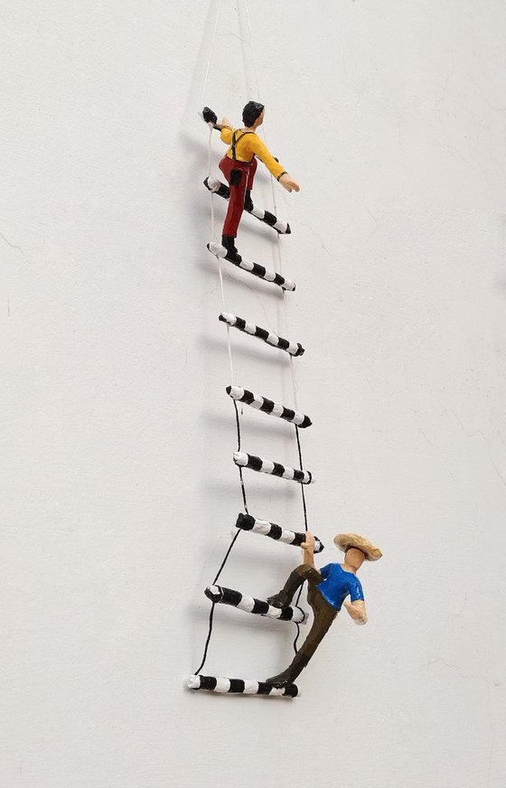 Climbers on the ladder