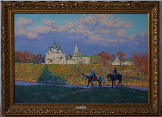 Suzdal. Horse riding