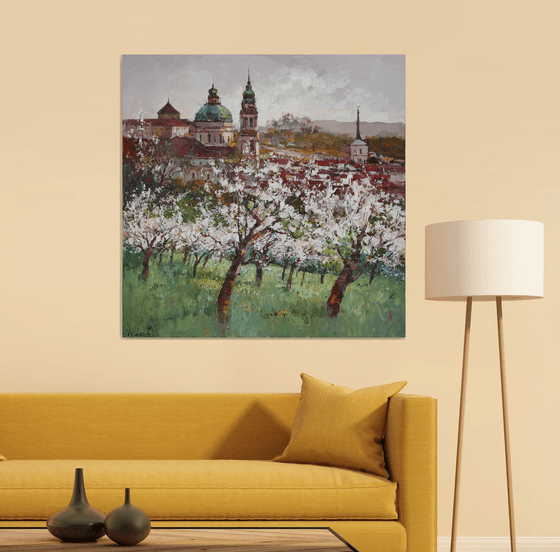 Spring landscape, Prague