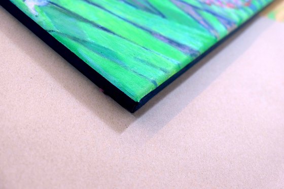 Irises dancing in the sun