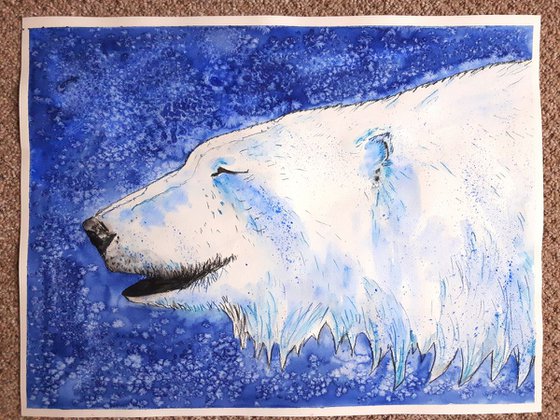 "Smiling polar bear II"Reserved