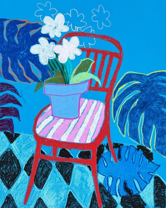 Red Chair Still Life