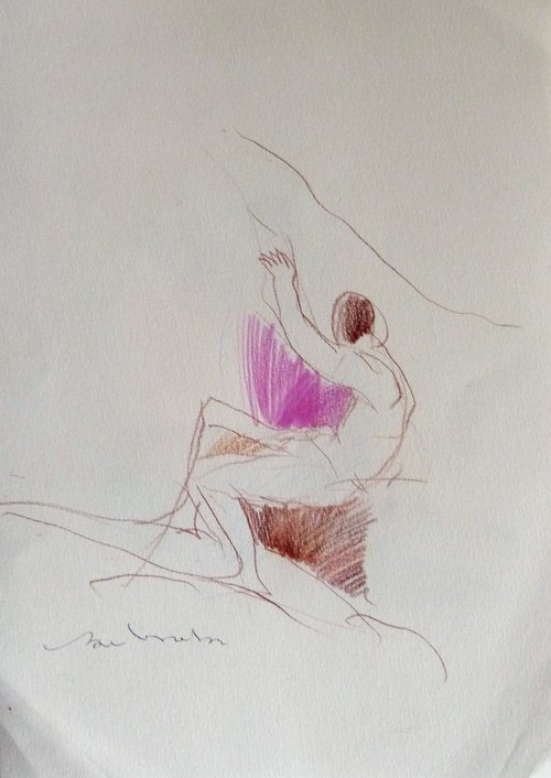 Emotion, pencil drawing 21x29 cm ESA by Frederic Belaubre