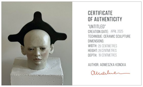 Head with black halo
