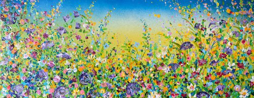 Wild Lilac Flower Meadow by Jan Rogers