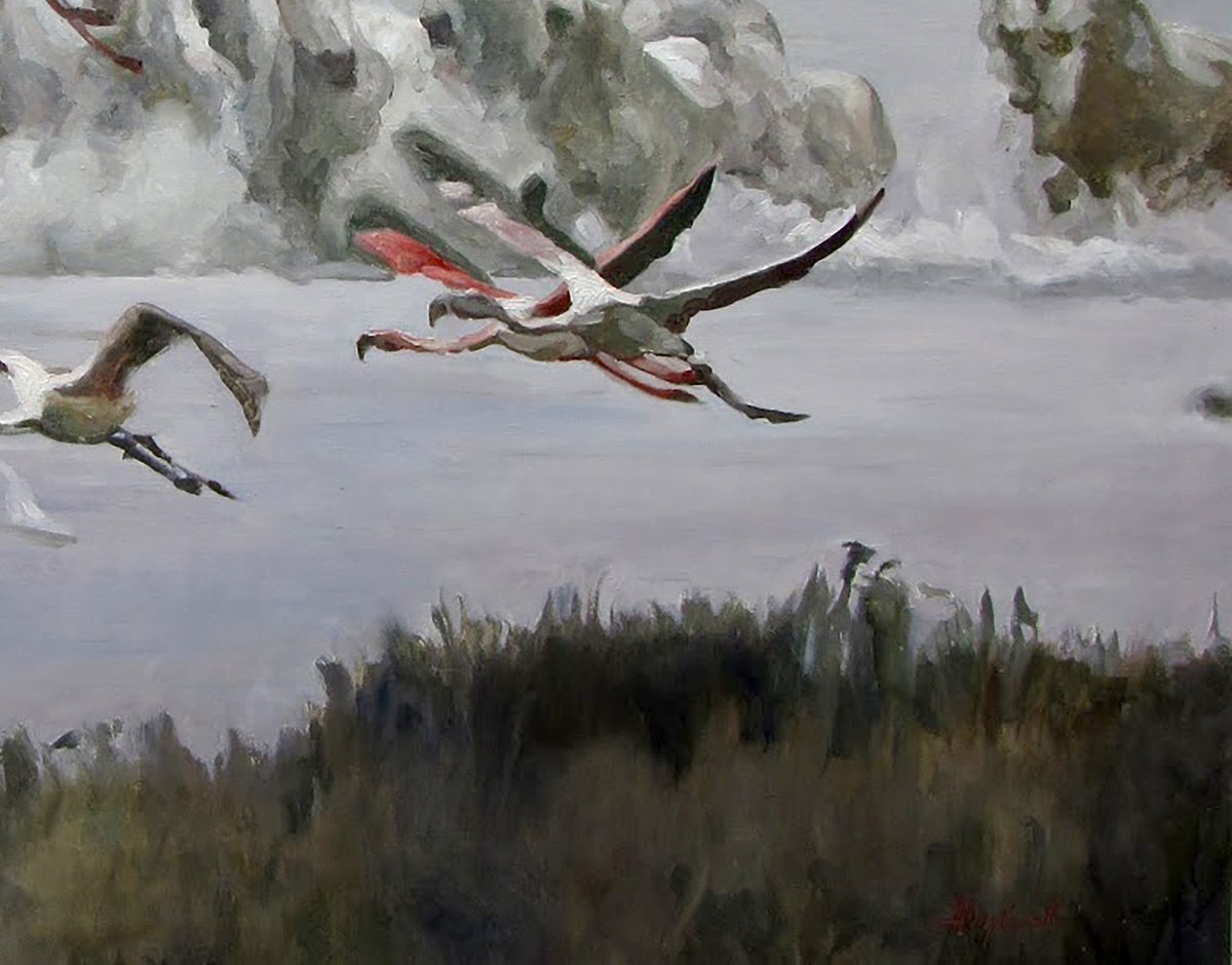 Photorealistic Animal Giclee Print By Anatolii Varvarov, 28 X 20, A Moment Later, Original Artwork