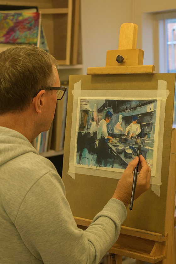 Chefs at work in the kitchen