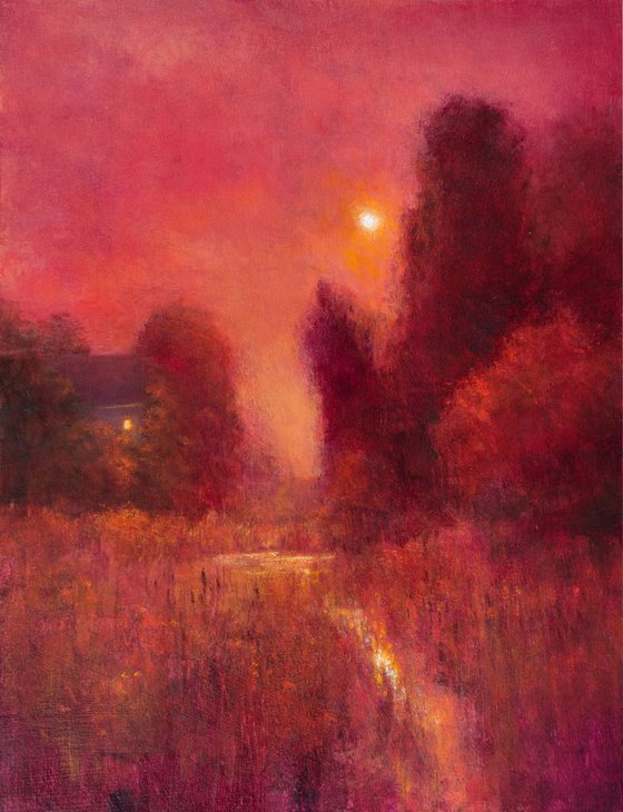 Pink Sunset Plein Air