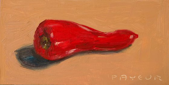 red pepper on ocher