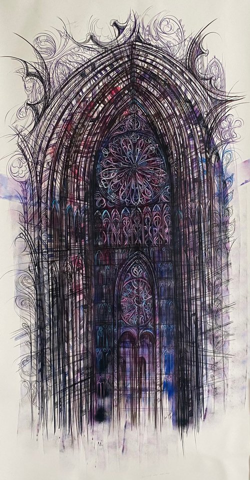 Reims Cathedral by Maria Susarenko