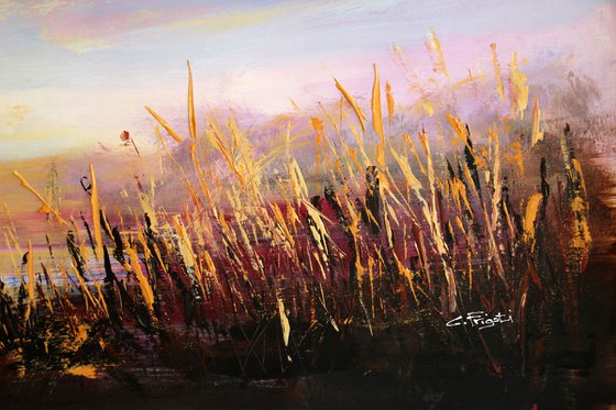 Golden Hours   - Large original landscape