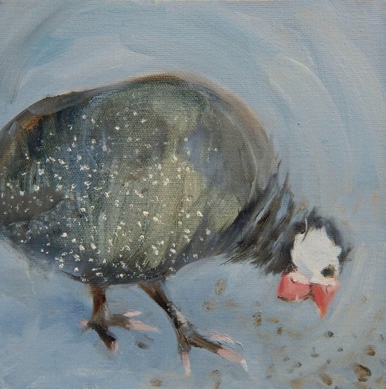 Guinea Fowl - two