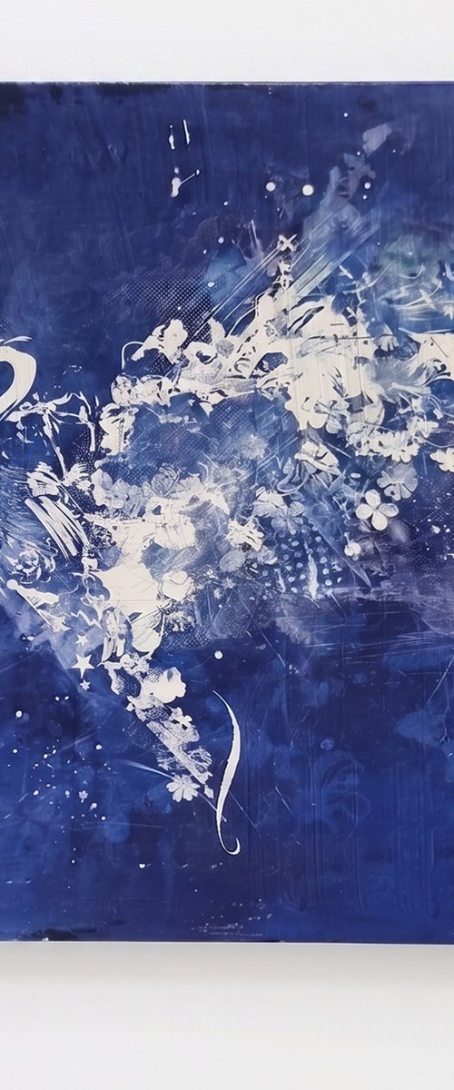 Feathered Flowers [Studio Clearance]  80*80 by Teis Albers