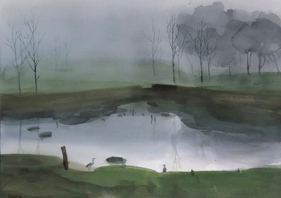 Misty morning impression