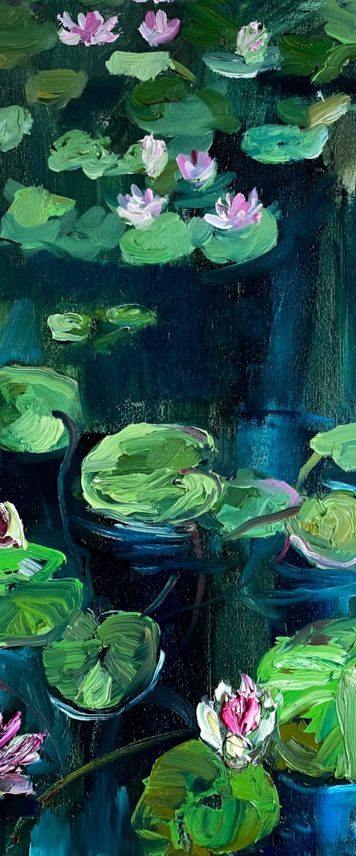 Water Lilies Impressionist Art by Mily Art