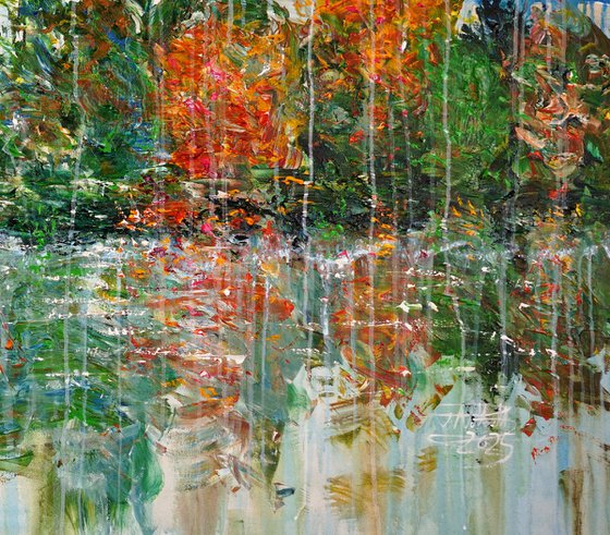 Trees By A Lake C 1