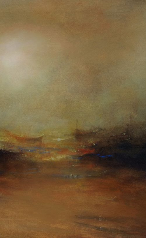 Quite Moments, 36x24 in by Vishalandra Dakur