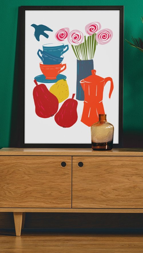 COLOURFUL KITCHEN 2 by Emma Evans-Freke