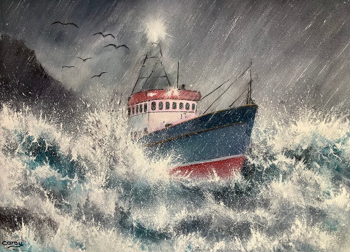 Unforgiving sea by Darren Carey
