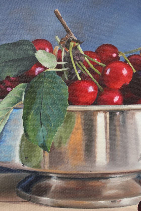 Cherries in a bowl