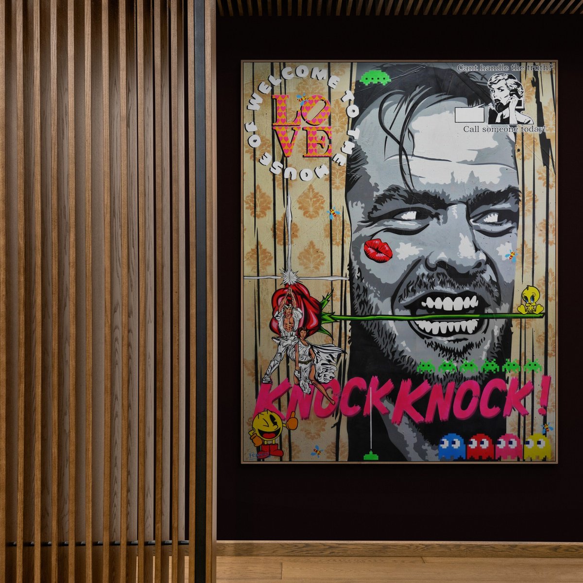 Urban And Pop Painting , Calling Johnny By Franko, 55 X 71, Artwork For Sale On Artfinder