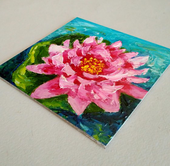 Water Lily Painting Lotus Art