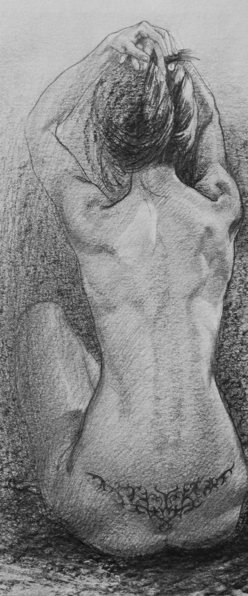 Unfamiliar Girl With the Tattoo by Sergey Kostov