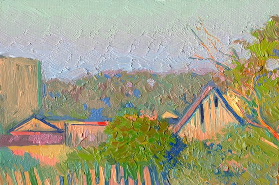 The last rays. Sheds