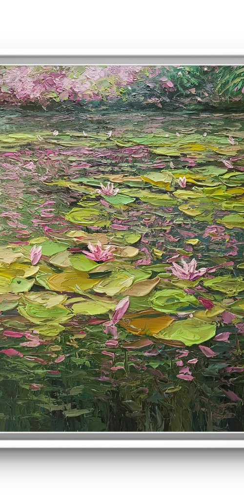 lily pond by Athaang Art