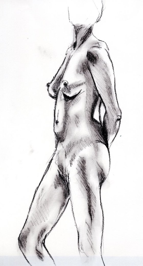 Standing nude