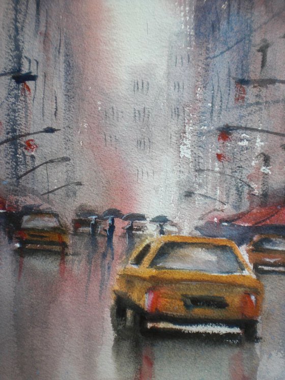 rainy day in NYC