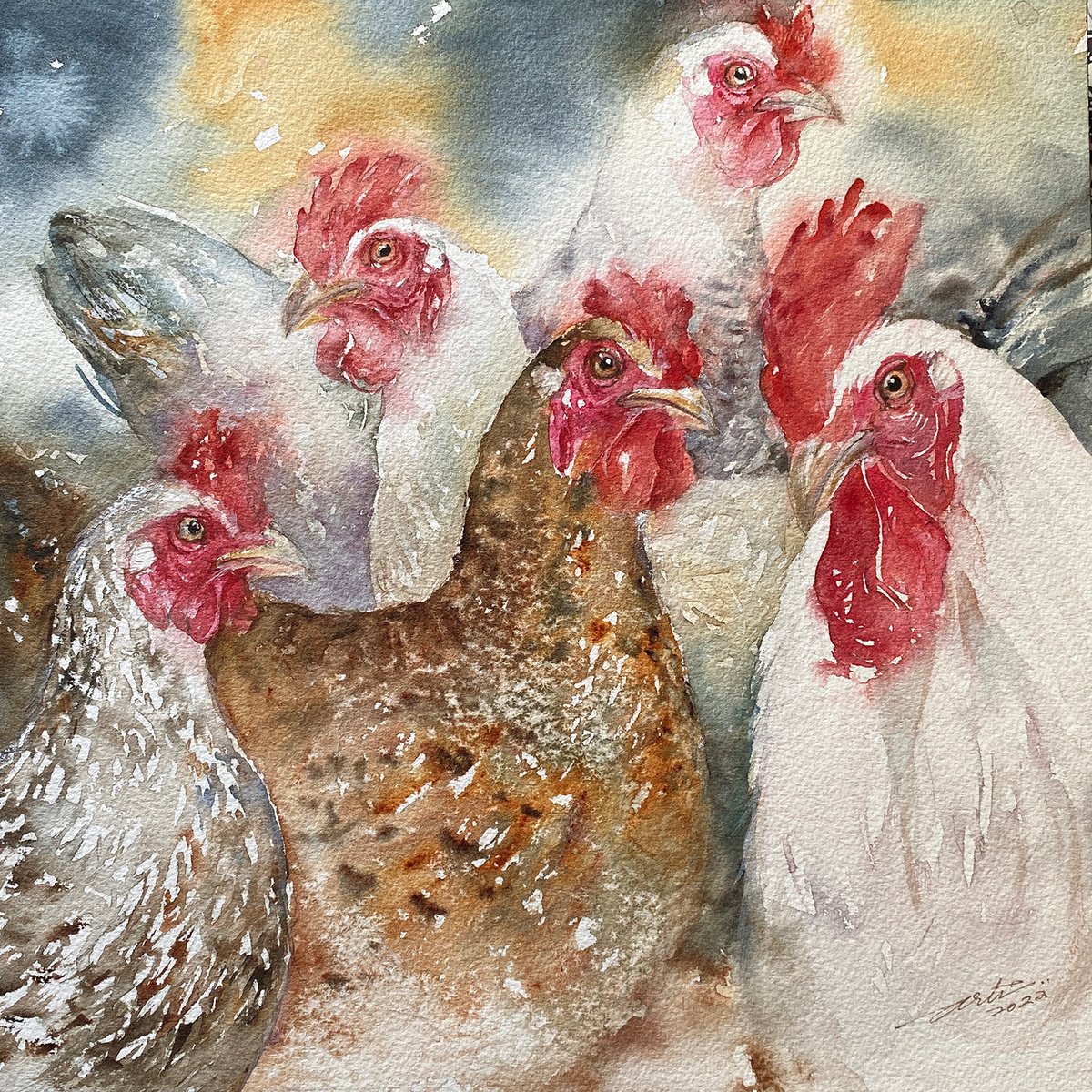 Cluck Corterie_ Roosters by Arti Chauhan