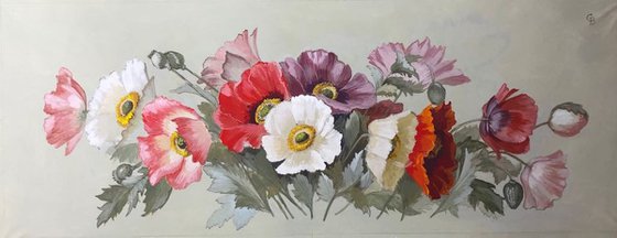 Icelandic Poppies Flower Painting