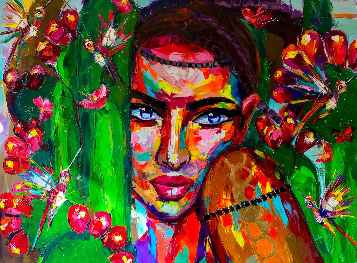 Expressive Oil Painting , The Legend Of Land Calling By Lina Redford, 51 X 38, Artwork For Sale On Artfinder