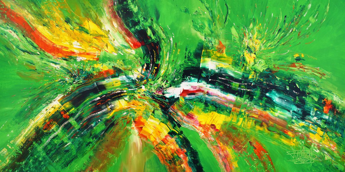 Green Summer Days E 1 By Peter Nottrott, 79 X 39, Artwork For Sale On Artfinder