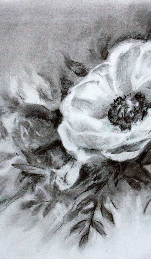 Dog-rose, Canker-rose, Eglantine  /  ORIGINAL PAINTING by Salana Art Gallery