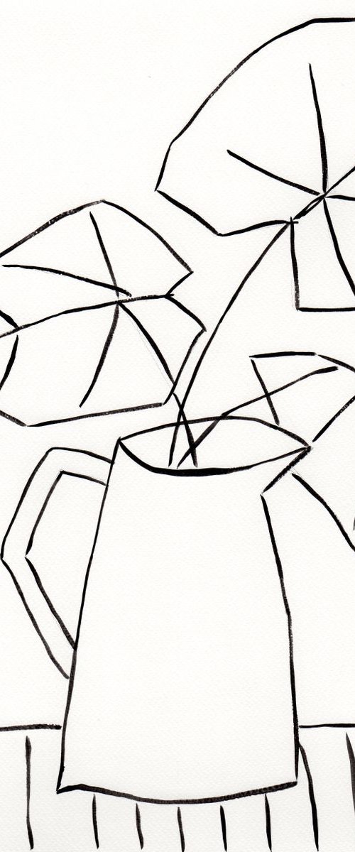 Vase and Leaves #1 by Marisa Añón