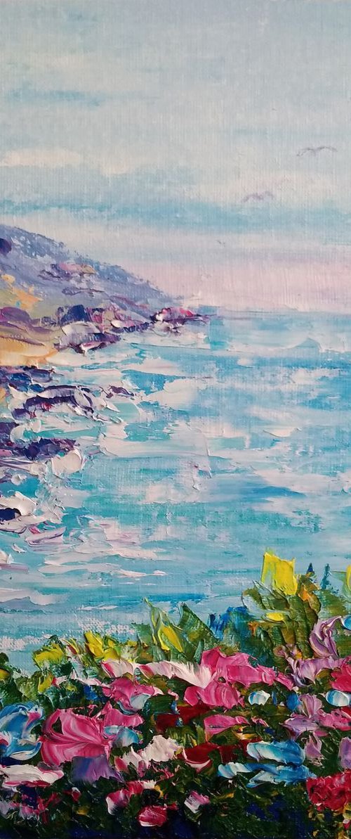 Flowers on the Sea Coast by Oksana Fedorova
