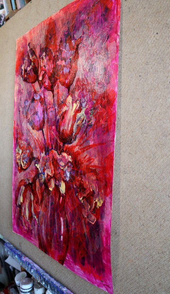 Fantasy with Flowers 338: paper 59x42cm