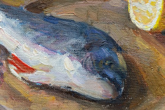 Sparus Aurata – Original Oil Painting