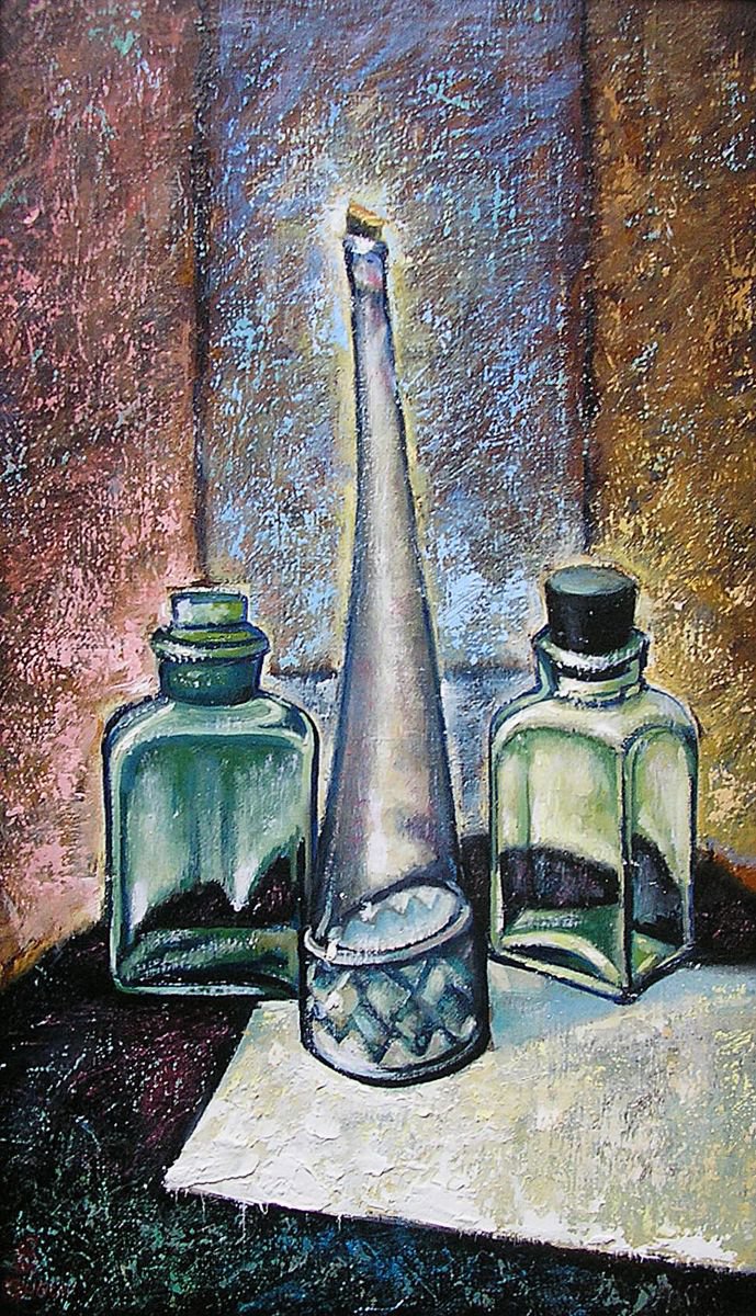 Three Bottles by Jemal Gugunava
