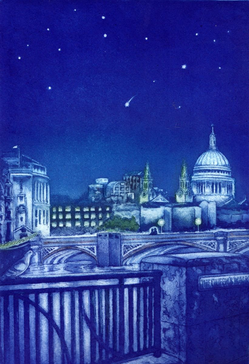 Starry Night, Thameside by Theresa Pateman